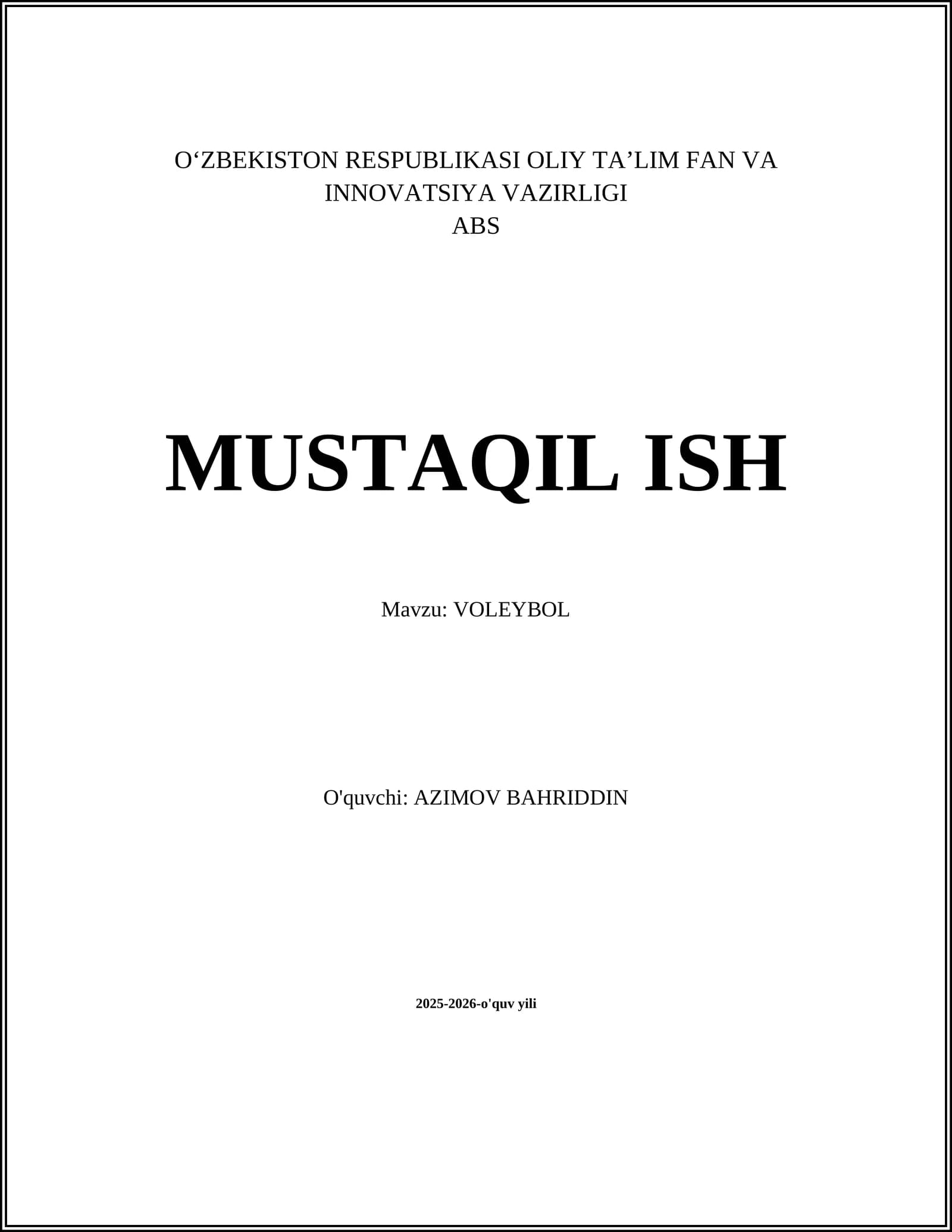 VOLEYBOL