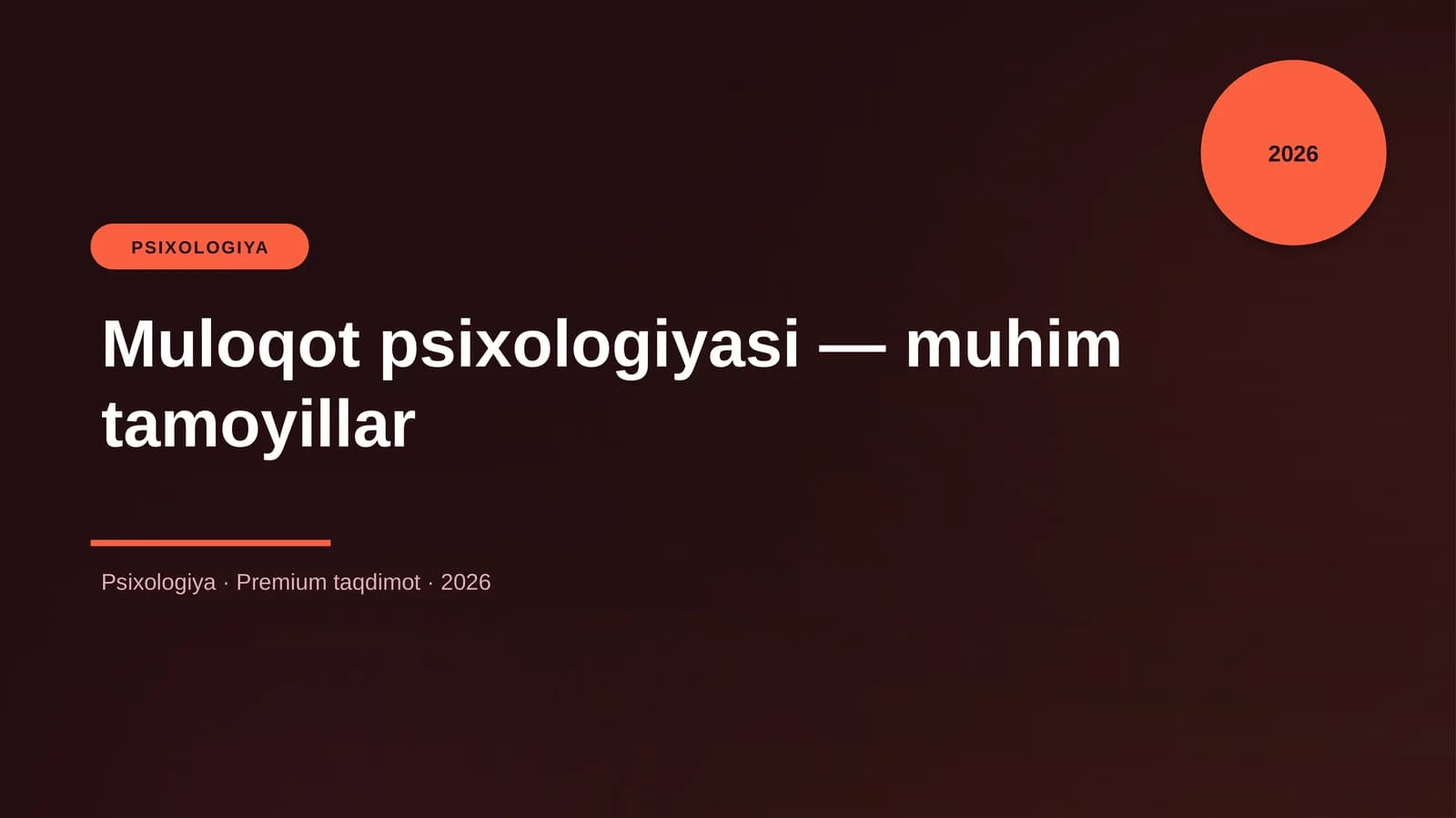 Muloqot psixologiyasi — muhim tamoyillar