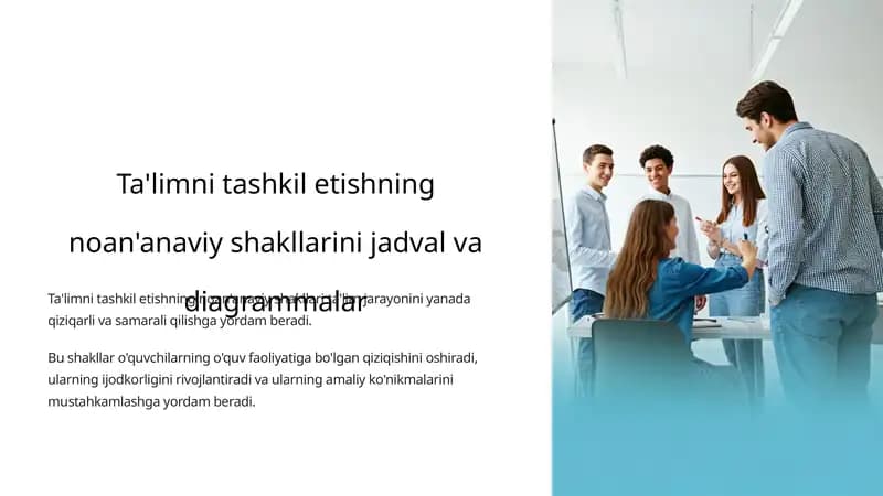Noan'anaviy Ta'lim Shakllari