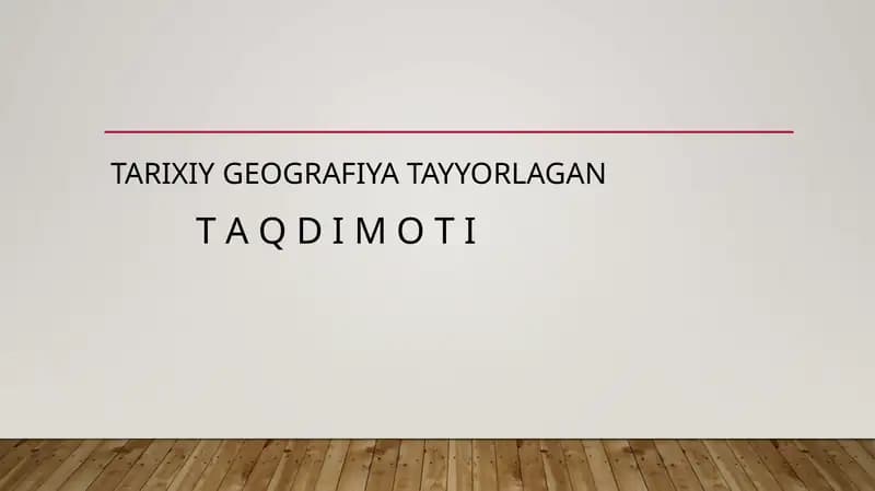 Amir Temur va temuriylar davlati tarixiy geografiyasi