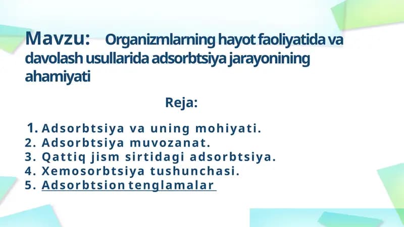 Adsorbsiya