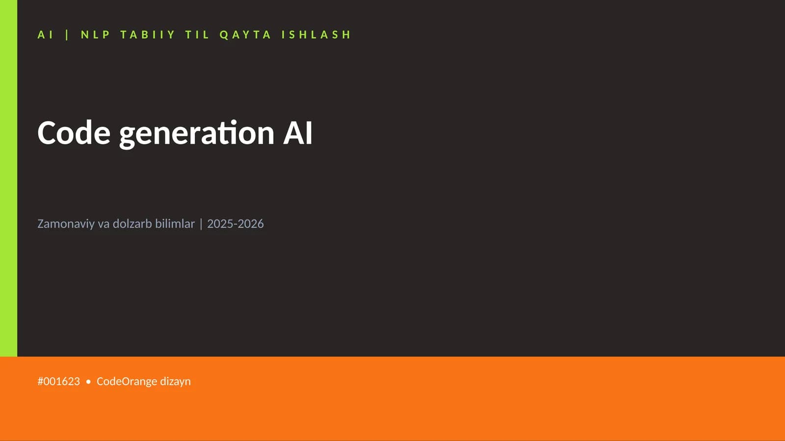 Code generation AI