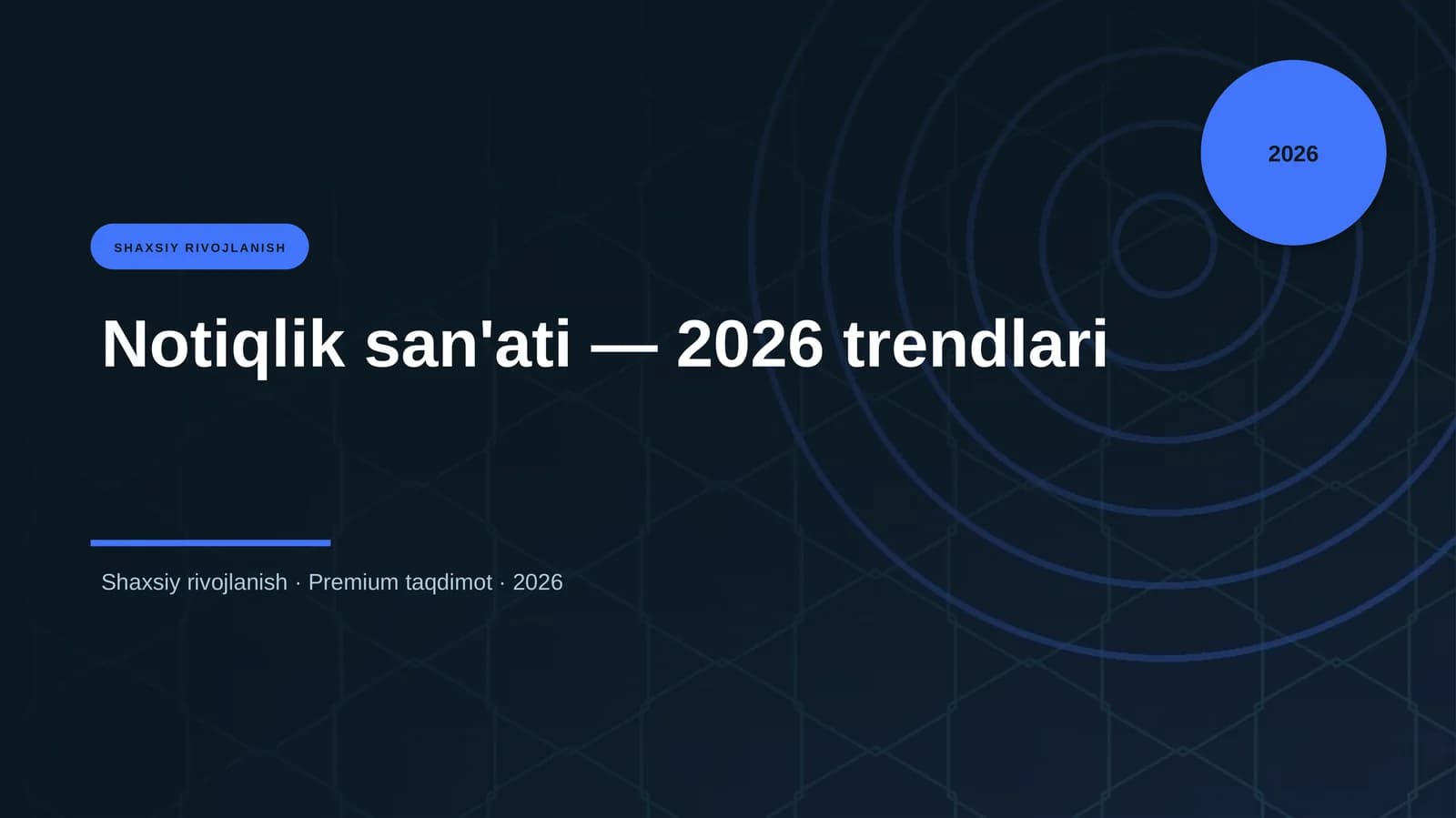 Notiqlik san'ati — 2026 trendlari
