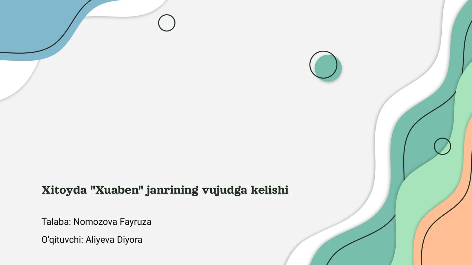 Xuaben janriga kirish