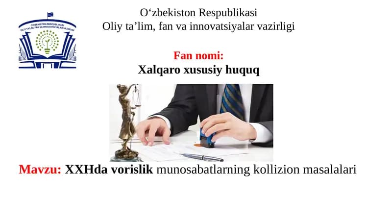Vorislik munosabatlari