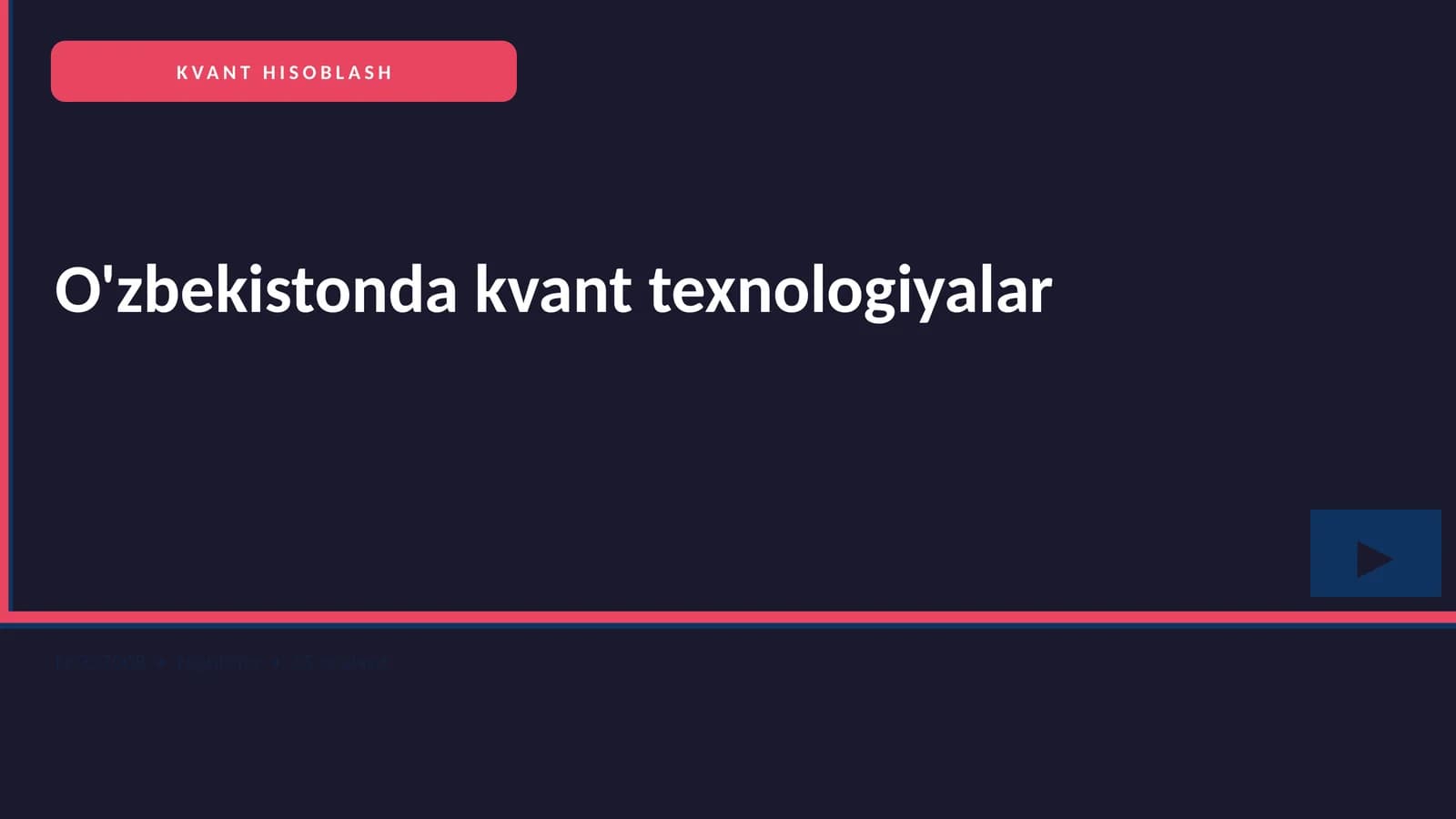 KVANT HISOBLASH