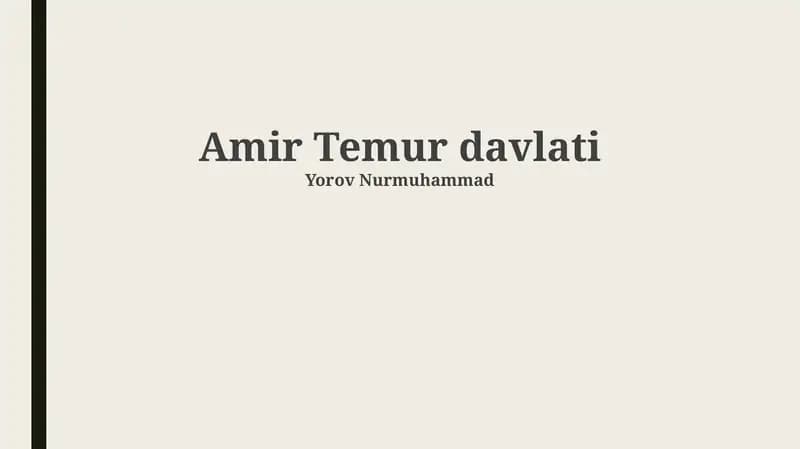 Amir Temur davlati