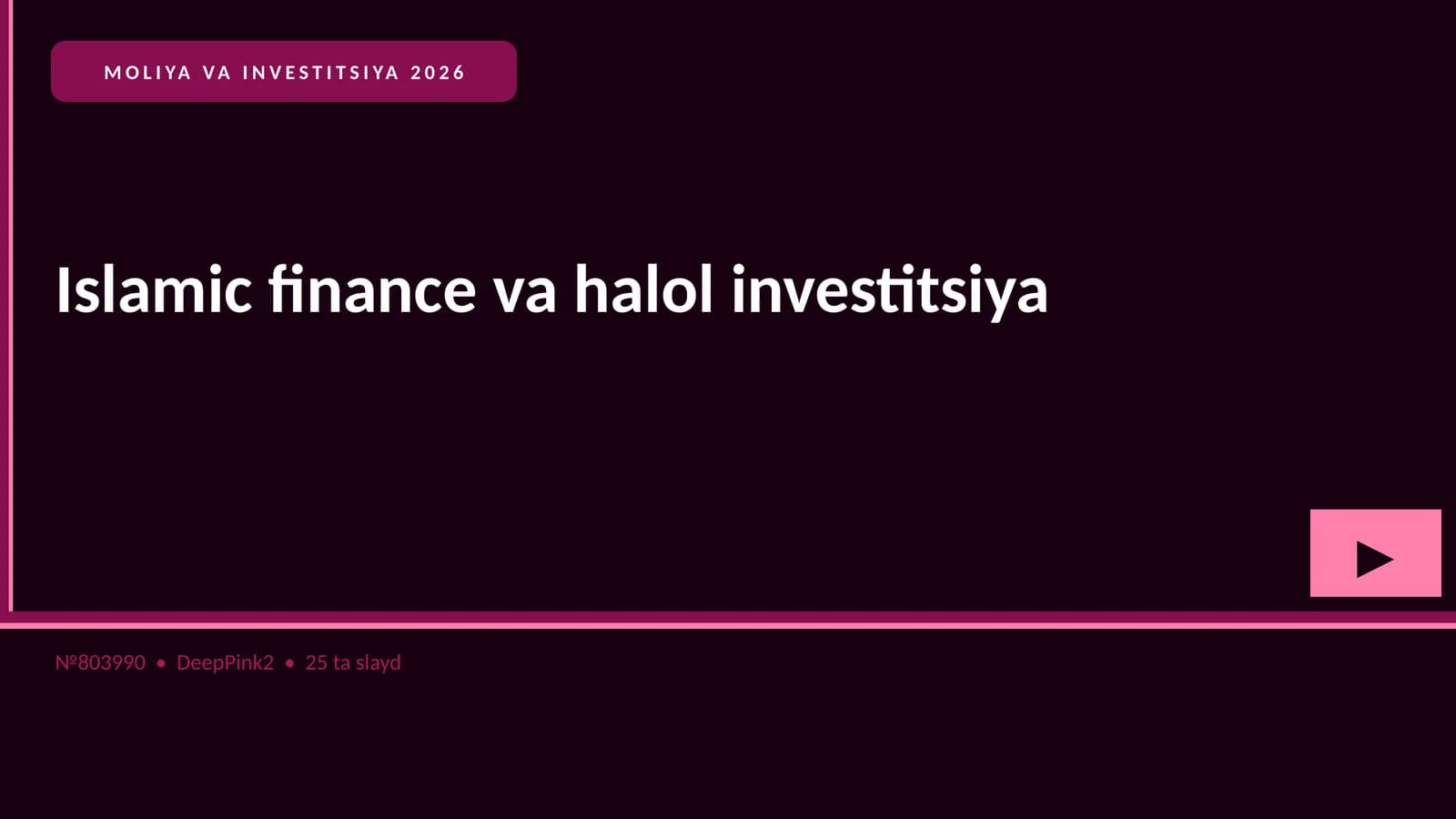MOLIYA VA INVESTITSIYA 2026