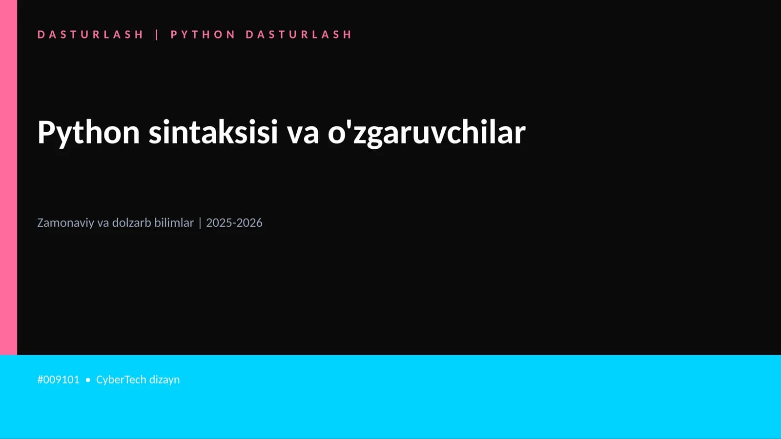 DASTURLASH | PYTHON DASTURLASH
