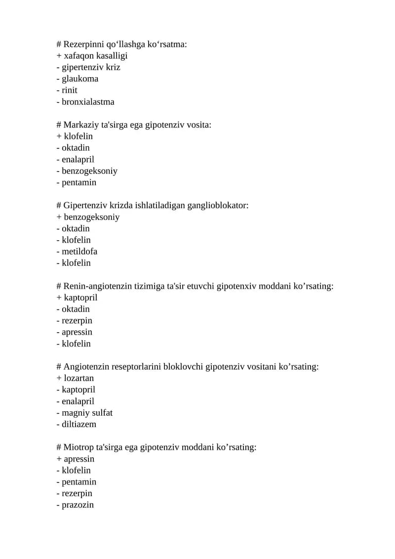 Gipotenziv moddalar