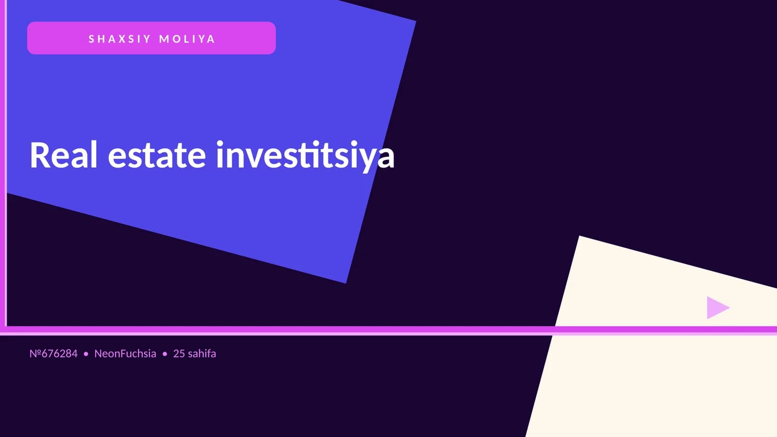 Real estate investitsiya