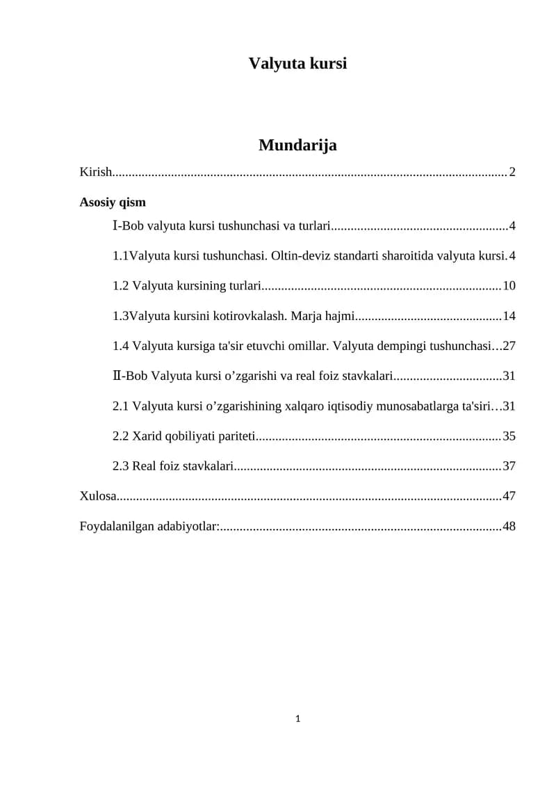 Valyuta kursi