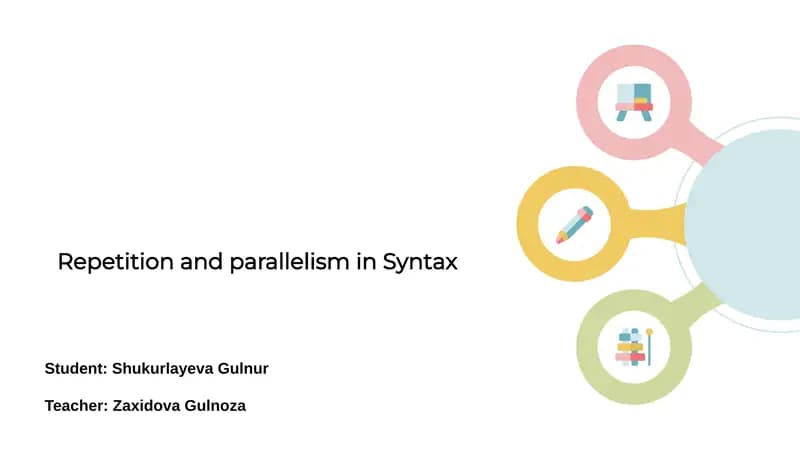 Repetition and Parallelism in Syntax