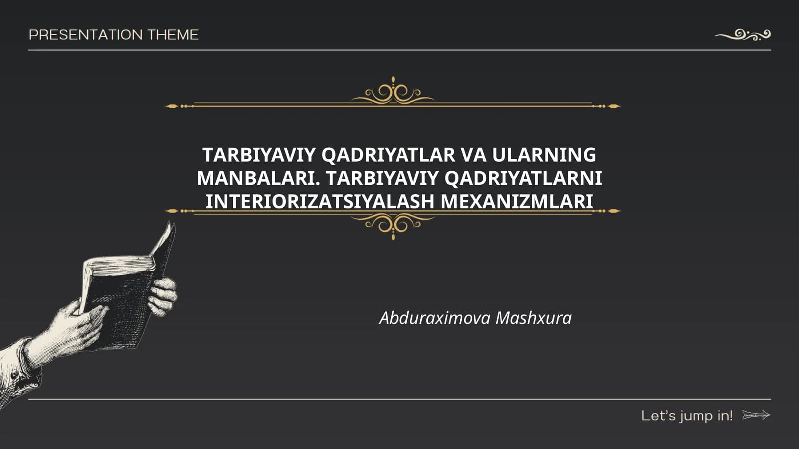 TАRBIYAVIY QАDRIYATLАR VА ULАRNING MАNBАLАRI. TАRBIYAVIY QАDRIYATLАRNI INTЕRIОRIZАTSIYALАSH MЕХАNIZM