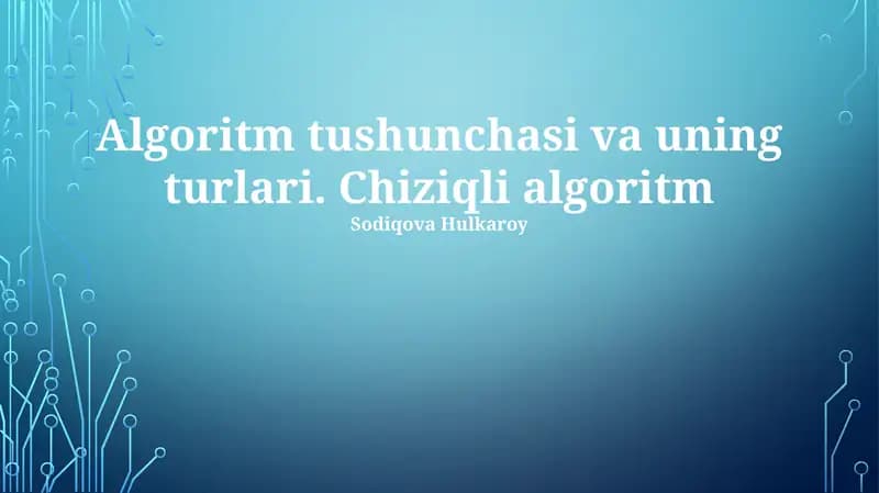 Chiziqli qidirish algoritmi