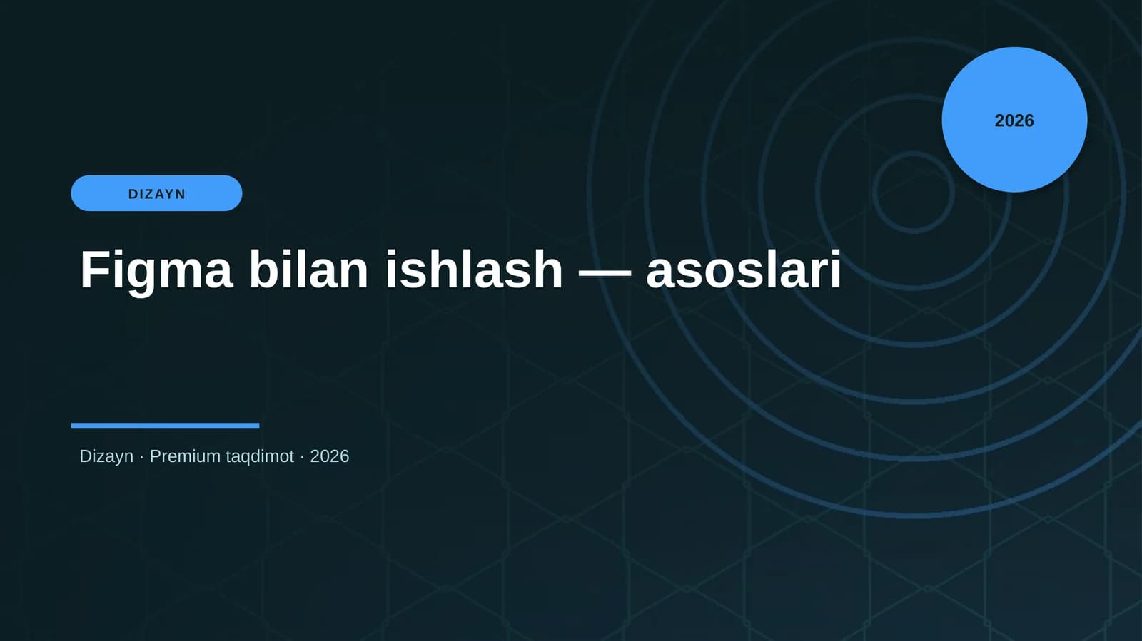 Figma bilan ishlash — asoslari