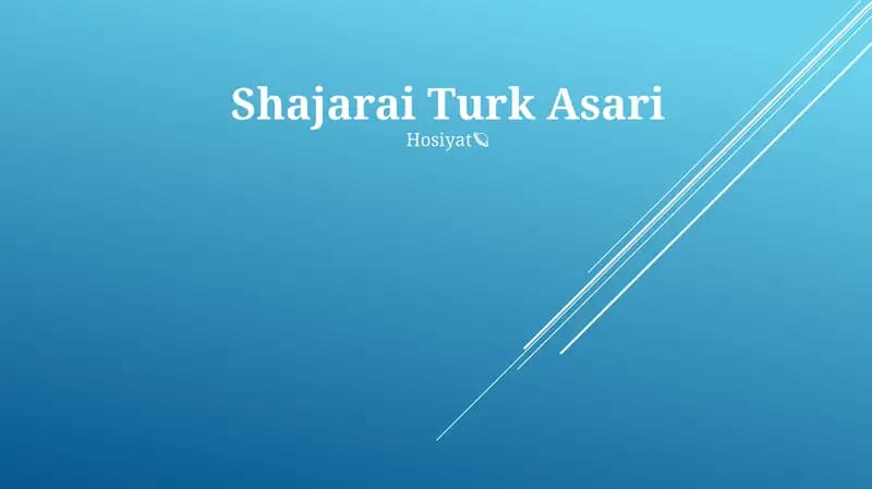 Shajarai Turk Asari