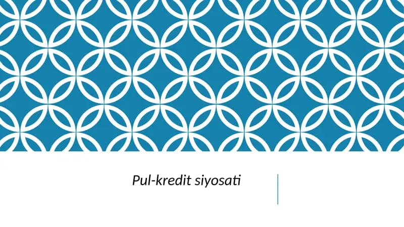 Pul-kredit siyosati