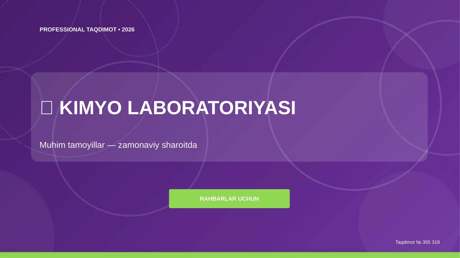 KIMYO LABORATORIYASI