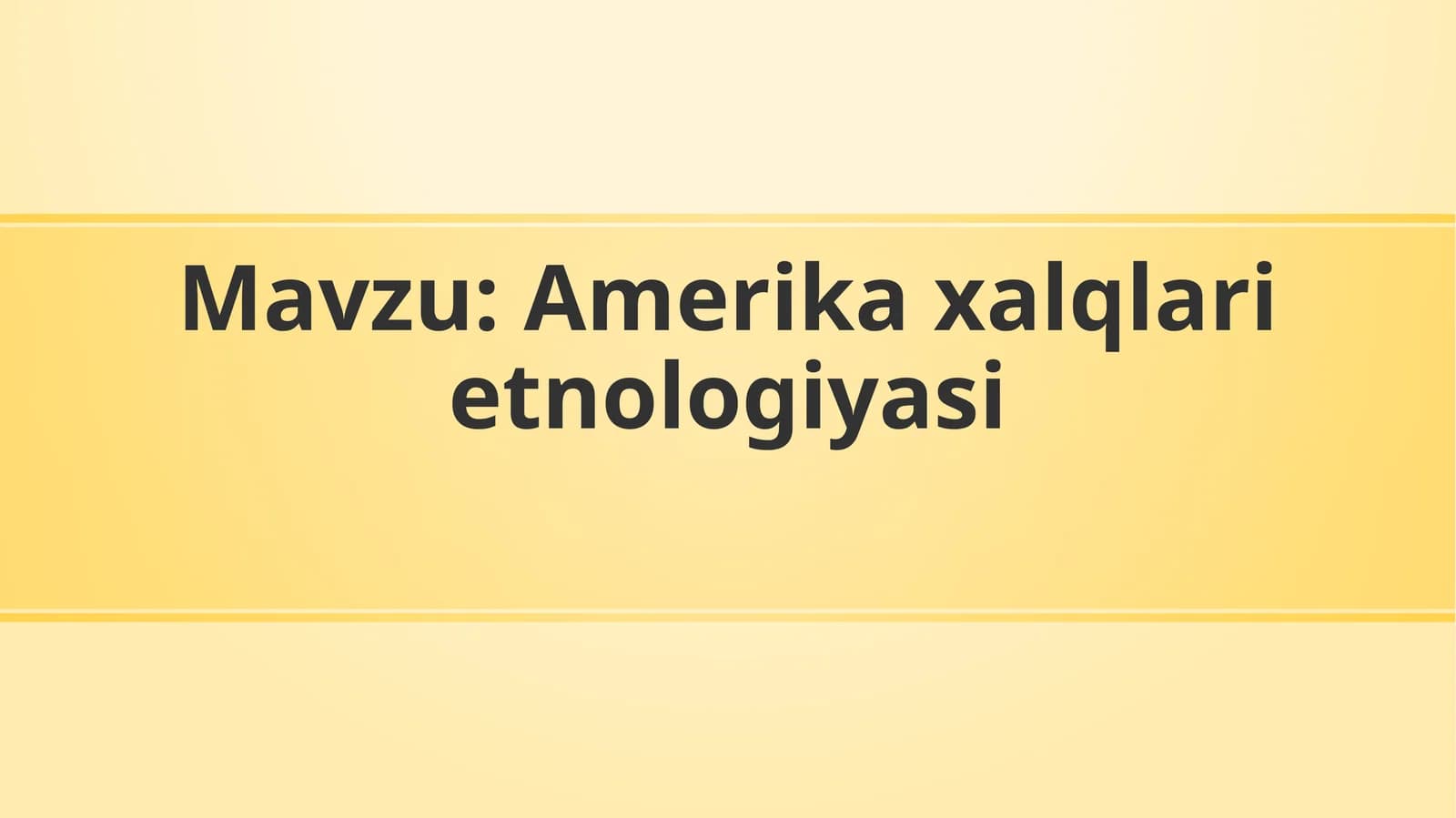 Amerika xalqlari etnologiyasi