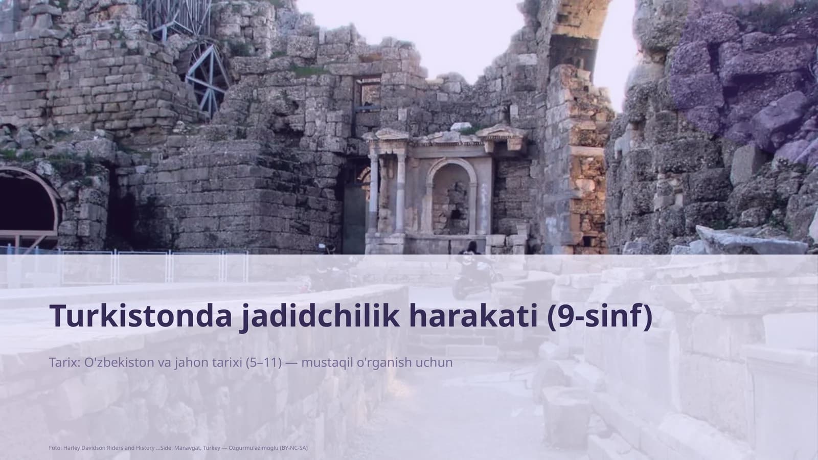 Turkistonda jadidchilik harakati (9-sinf)