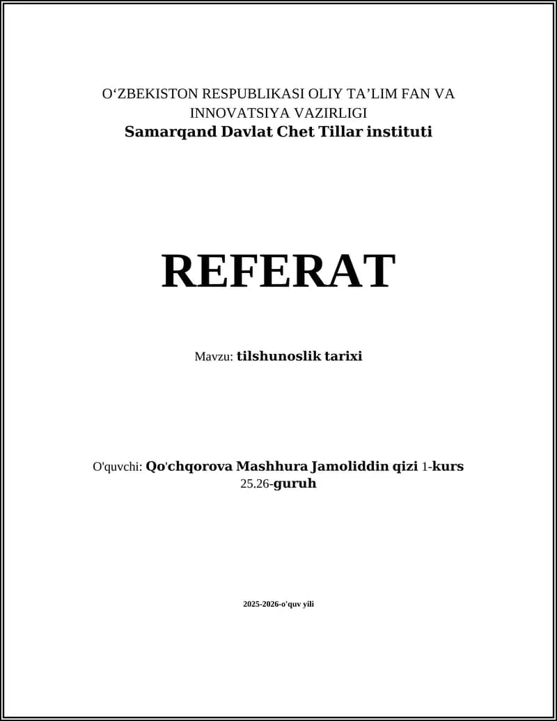 Tilshunoslik tarixi