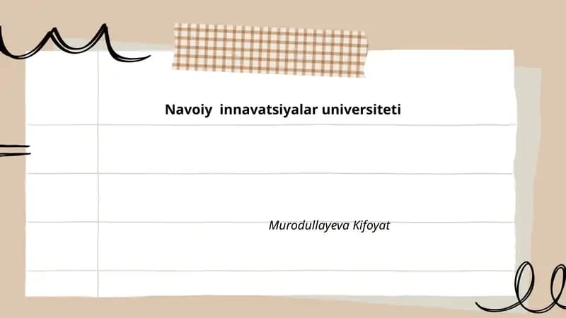 Navoiy innavatsiyalar universiteti