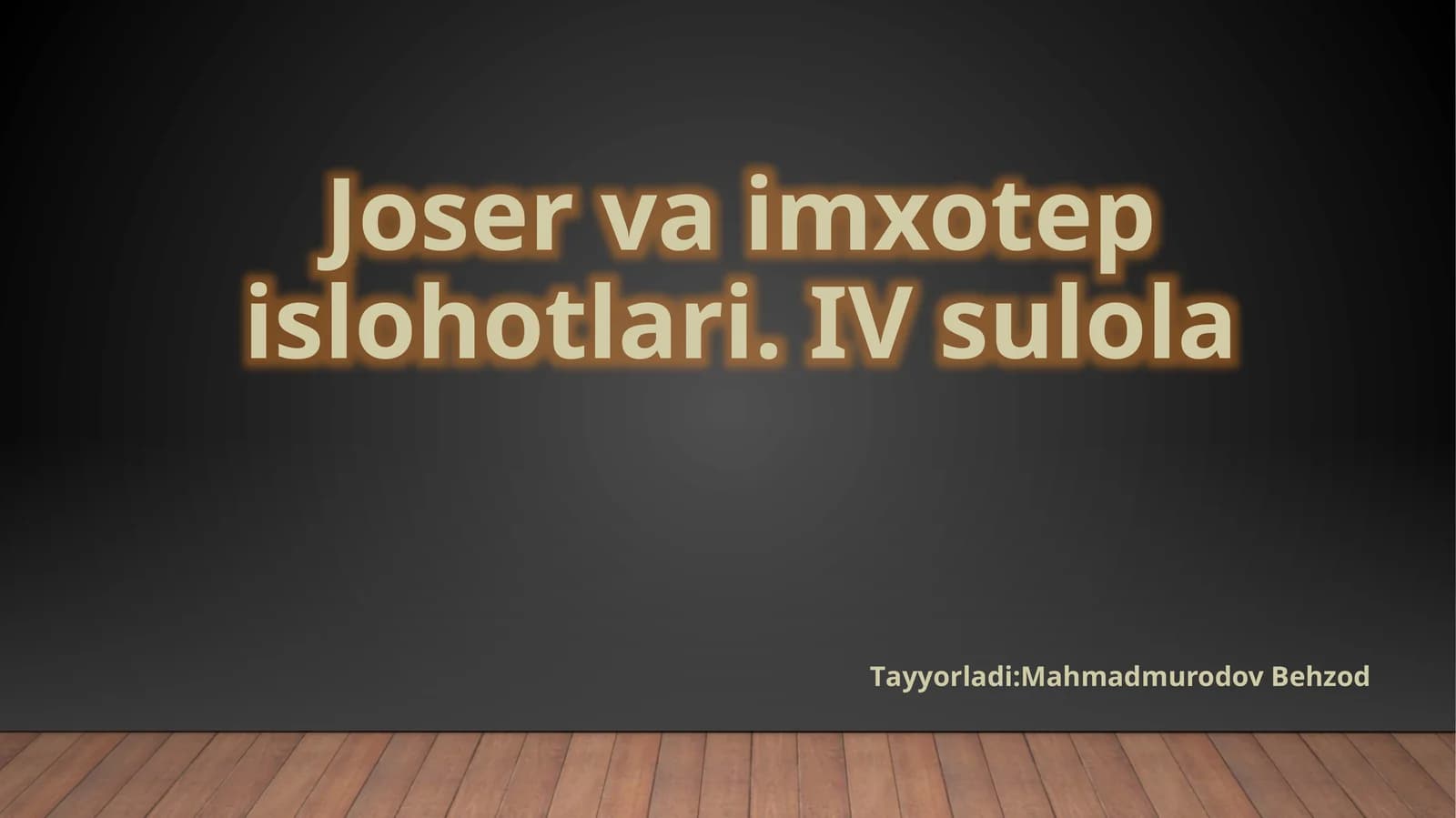 Joser va imxotep islohotlari. IV sulola