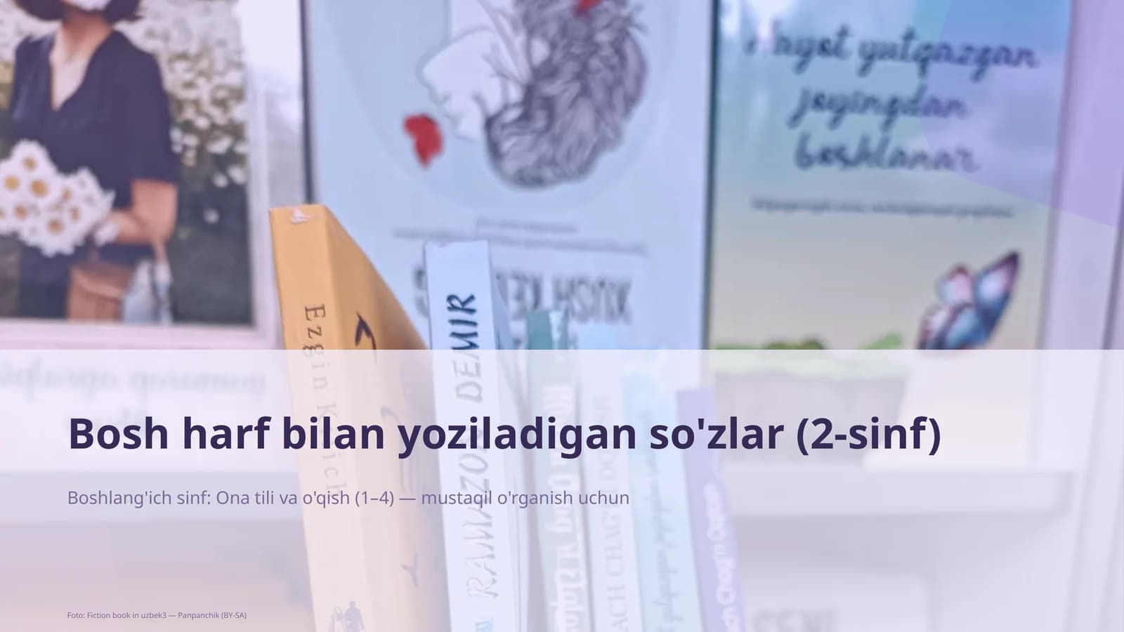 Bosh harf bilan yoziladigan so'zlar (2-sinf)