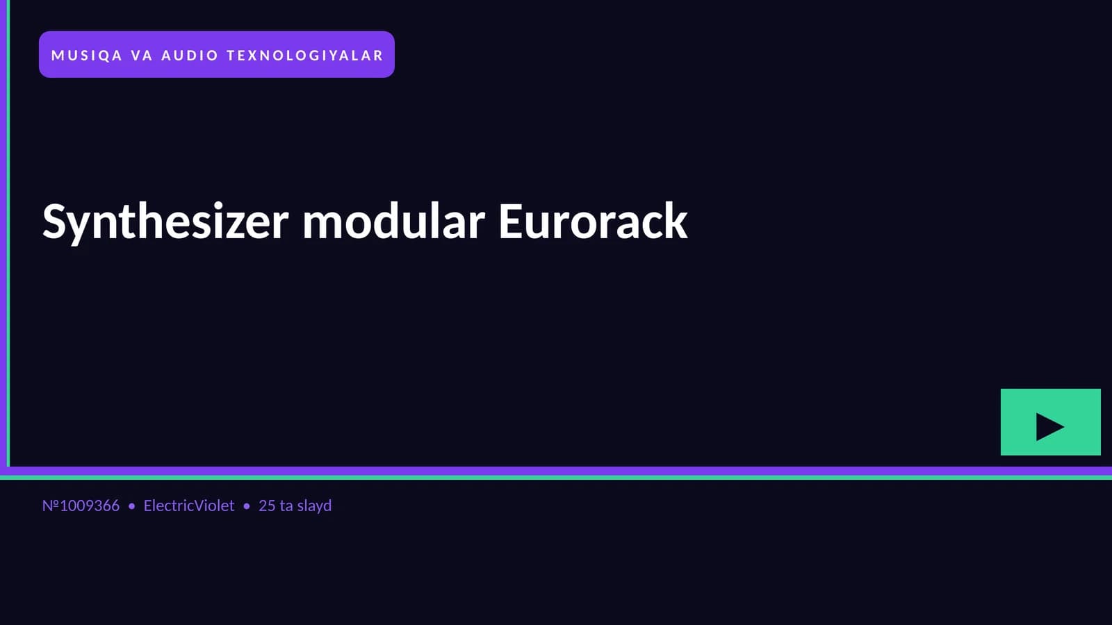 Synthesizer modular Eurorack