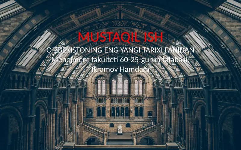 O`zbekiston va Jahon hamjamiyati