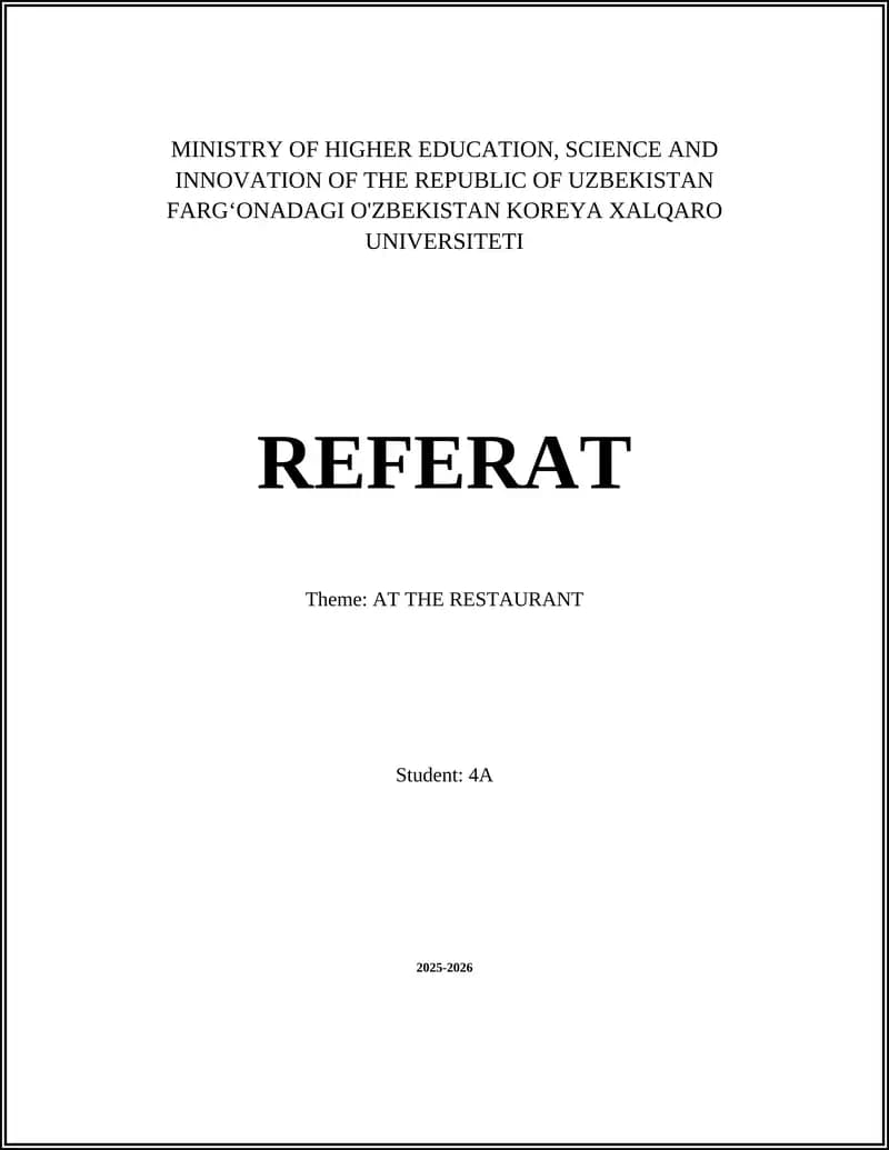 Making a Reservation at a Restaurant