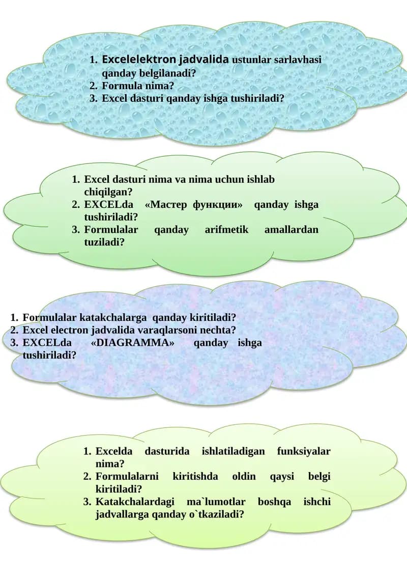 Excel dasturi