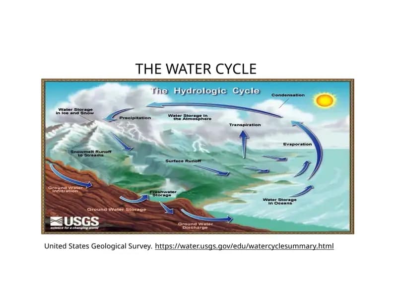 THE WATER CYCLE