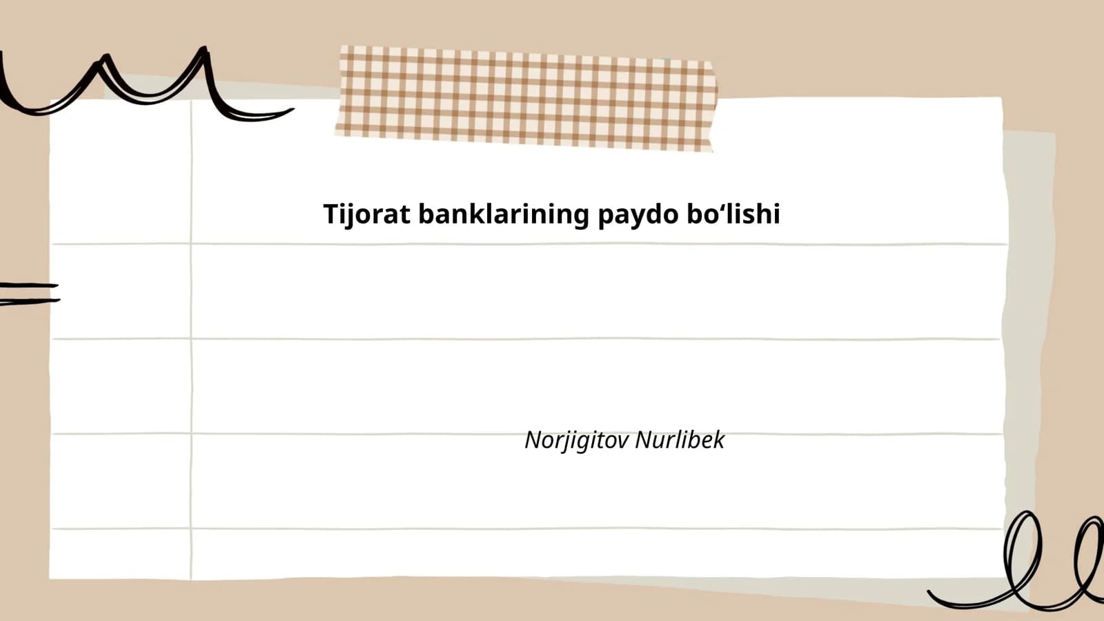 Tijorat banklarining tarixi