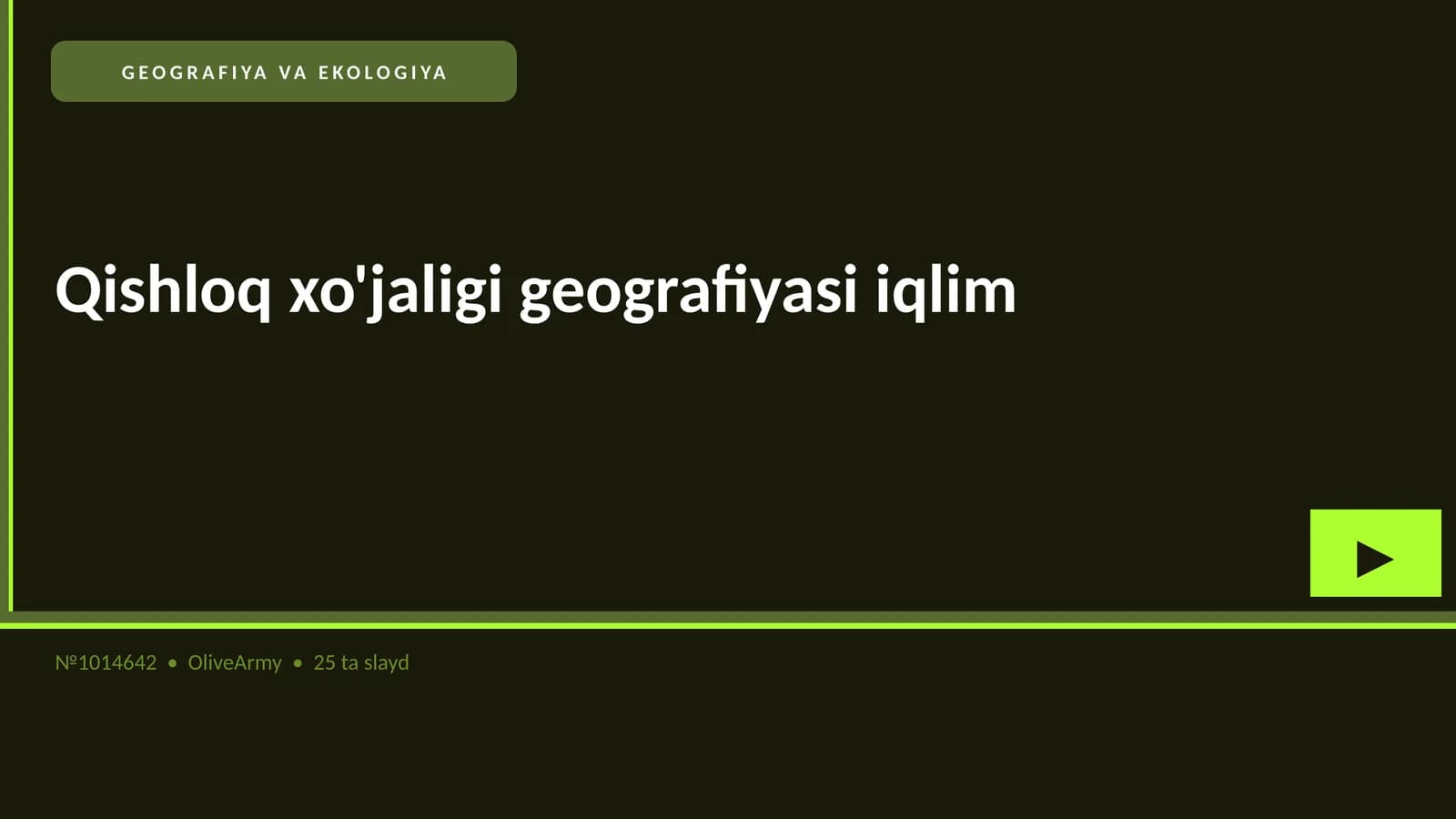 Qishloq xo'jaligi geografiyasi iqlim