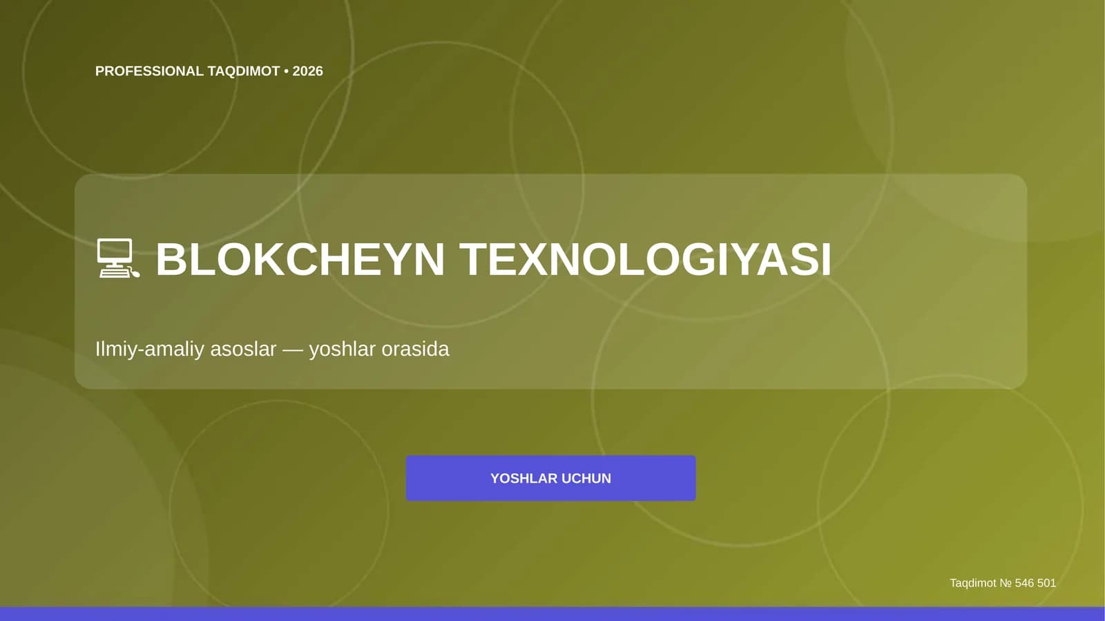 BLOKCHEYN TEXNOLOGIYASI