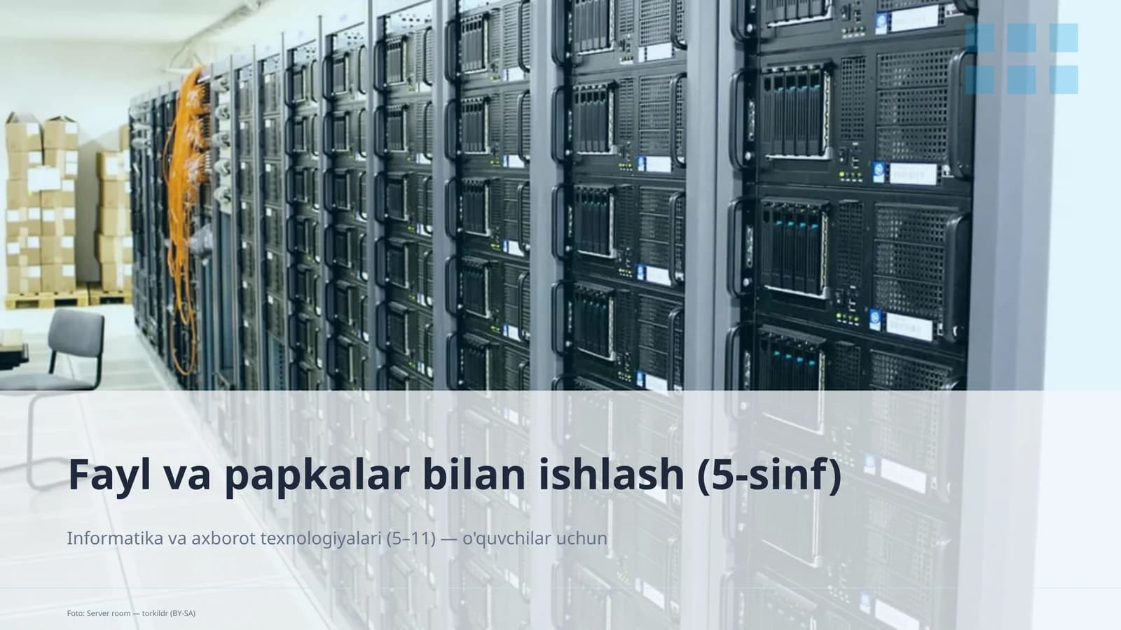 Fayl va papkalar bilan ishlash (5-sinf)
