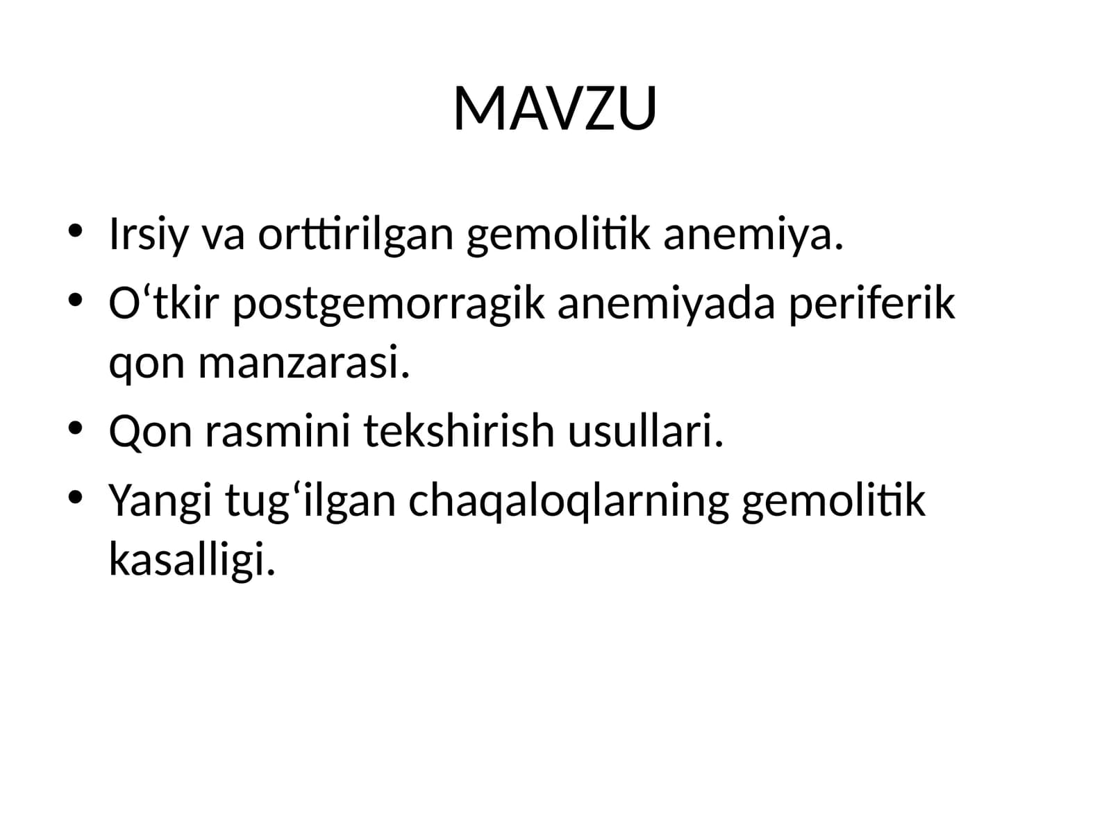 Gemolitik anemiya