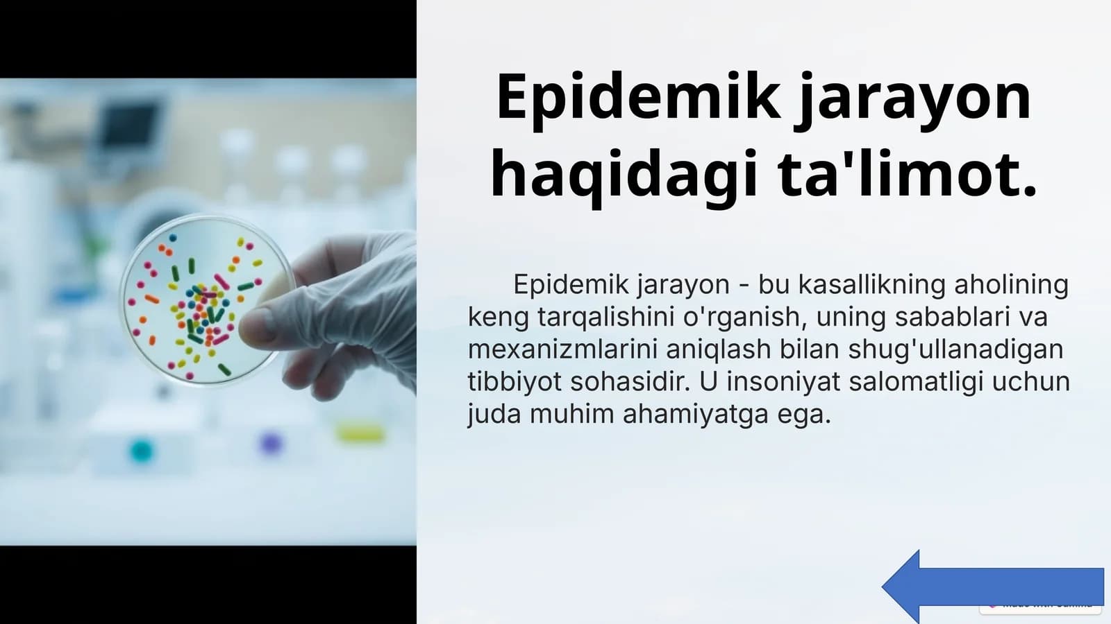 Epidemik jarayon haqidagi ta'limot