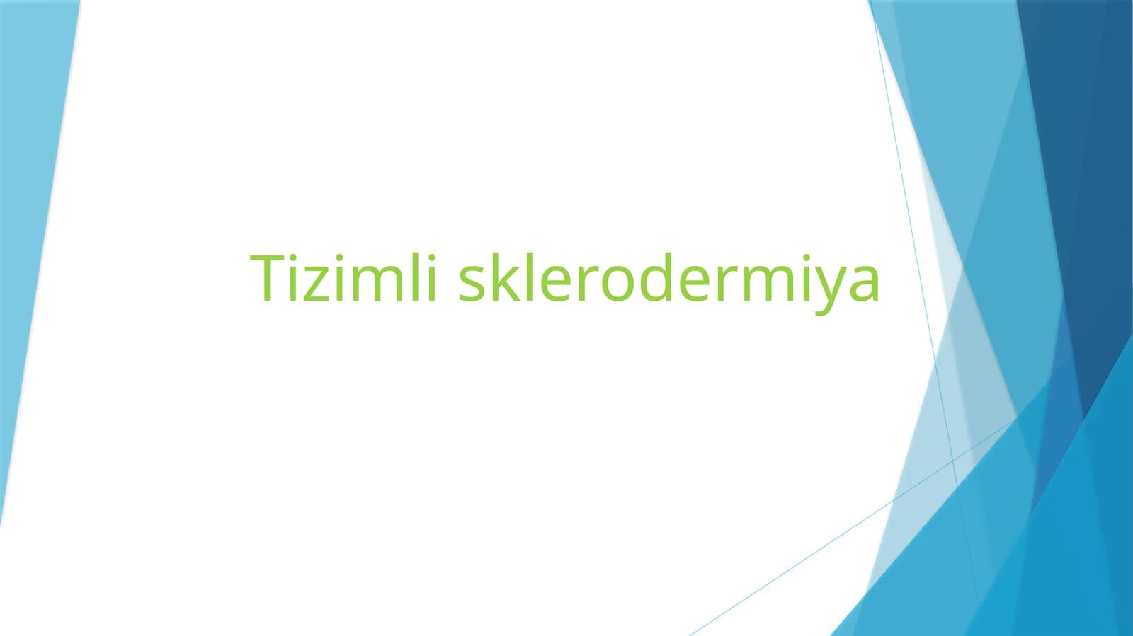 Tizimli sklerodermiya( systemic sclerosis, systemic dermatosis)