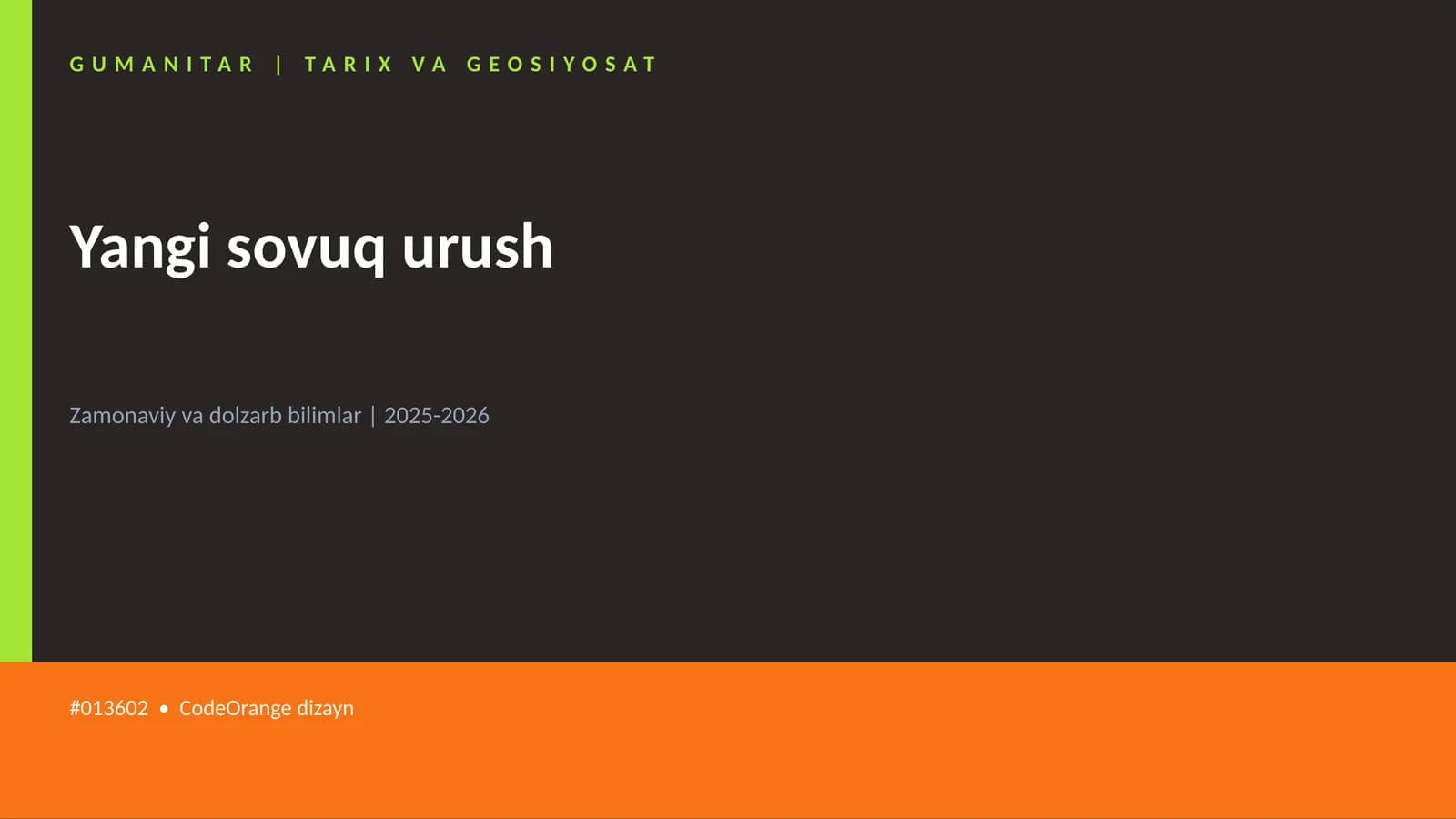 Yangi sovuq urush