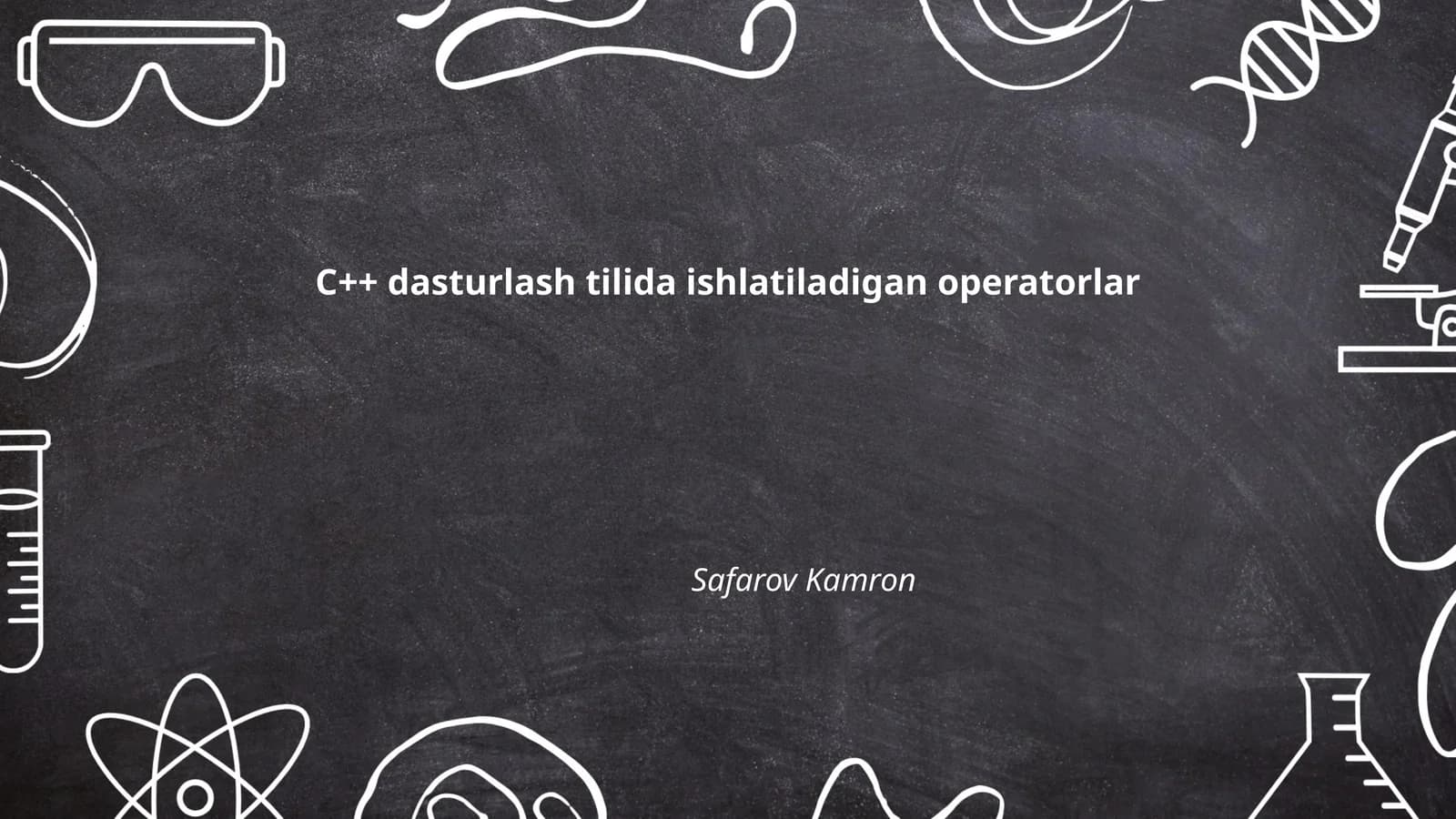 Arifmetik operatorlar