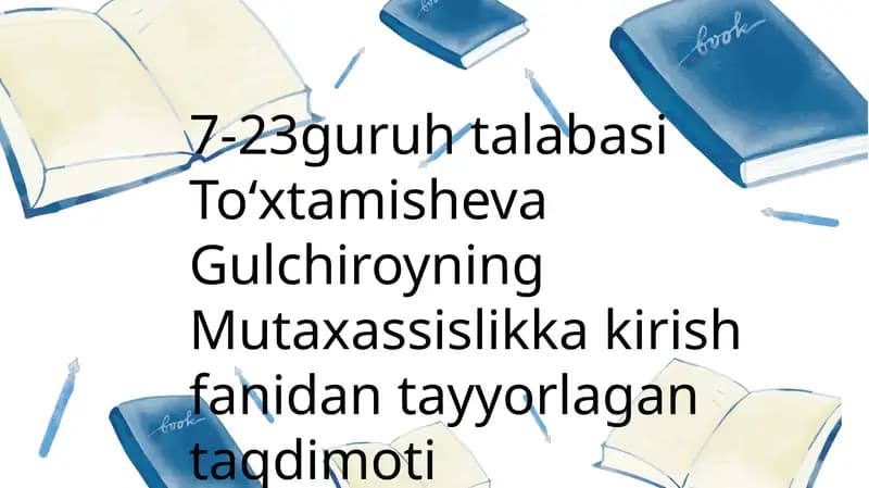 Sinfdan tashqari ishlar