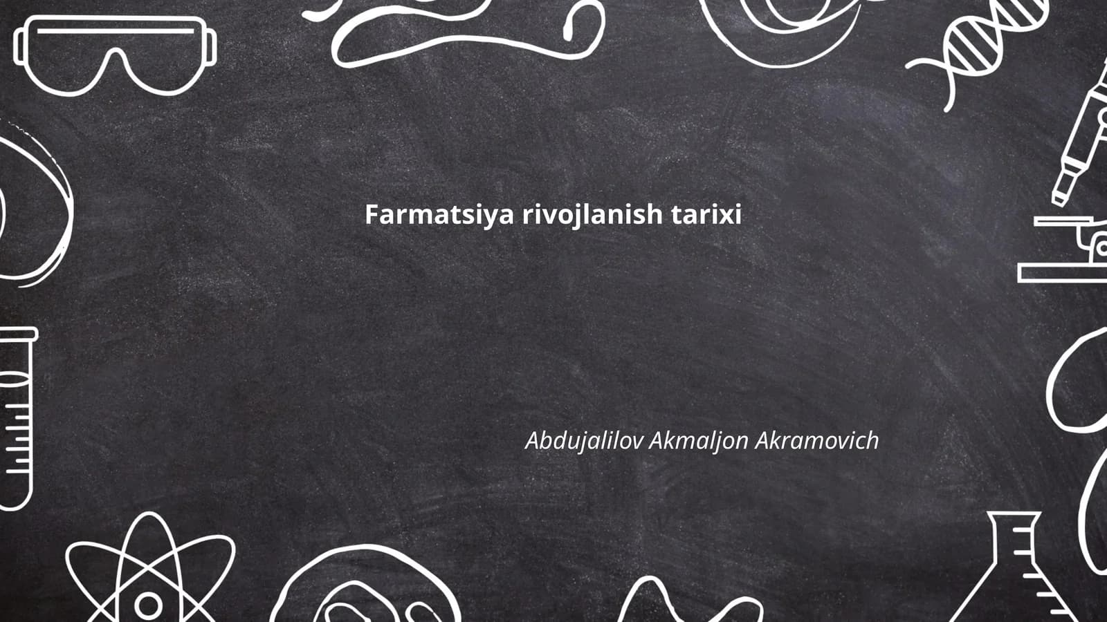 Farmatsiya rivojlanish tarixi