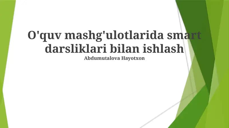 Aqlli Darslik