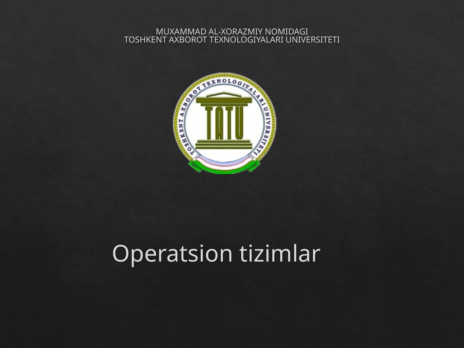Operatsiontizimlar