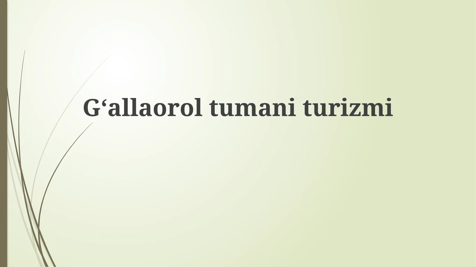 Gʻallaoroltumaniturizmi