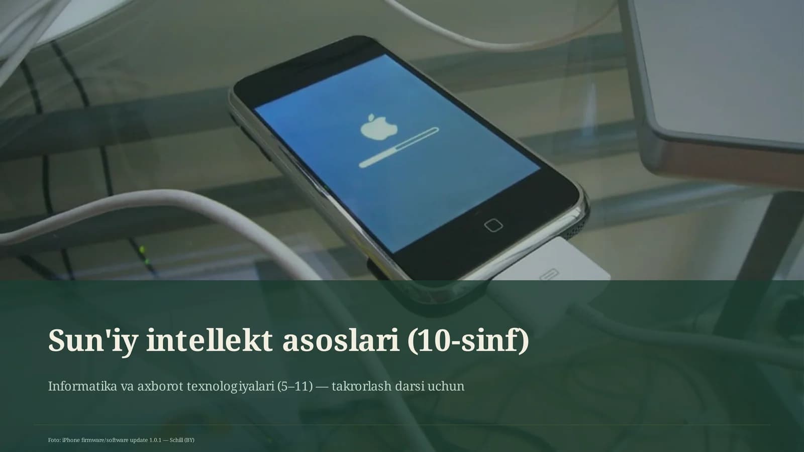 Sun'iy intellekt asoslari (10-sinf)