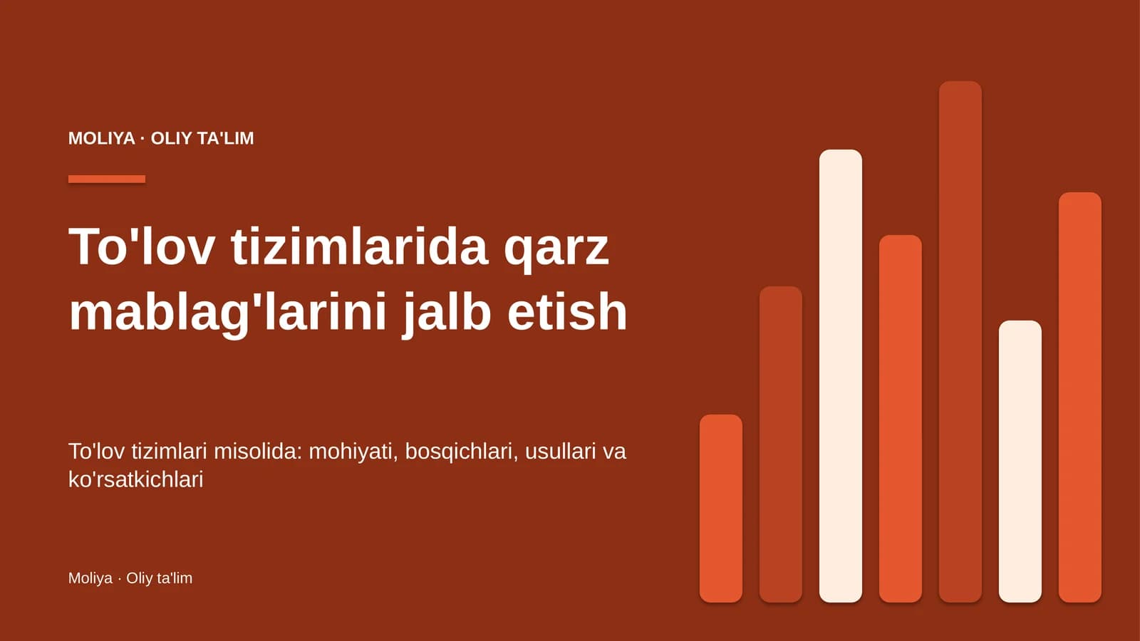 to'lov tizimlarida qarz mablag'larini jalb etish 3017